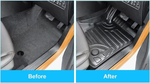 FOR TOYOTA HILUX DOUBLE CAB AUTOMATIC 2022 ON MUD BLOCK FLOOR 3D MATS FULL SET - Picture 6 of 7