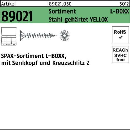 SPAX Schraubensortiment R 89021 Montagekoffer L-BOXX YELLOX - Afbeelding 1 van 1