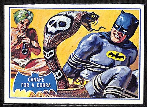 1966 Topps Batman Blue Bat #6B Canape for a Cobra — Raw