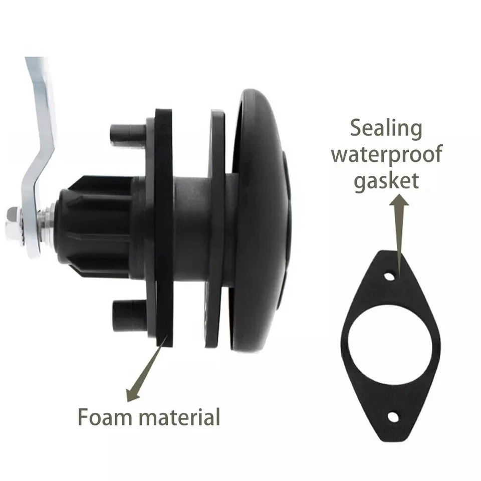 STS ZADI OVAL LATCH DOOR LOCK ELLIPSE MODEL 2007 For Caravan Motorhome - Image 3 of 4