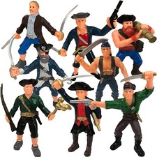 ArtCreativity Pirate Action Figure Playset, Set of 8 Legendary Plastic Figure...