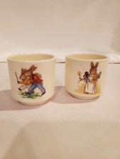 Bunnykins Vintage Royal Doulton Golden Jubilee 1984 Egg Cups