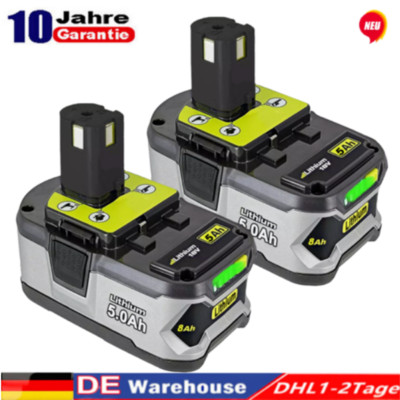 2x 18V 5.0Ah Akku für RYOBI One Plus Lithium RB18L50 P108 P104 Batterie 18 Volt
