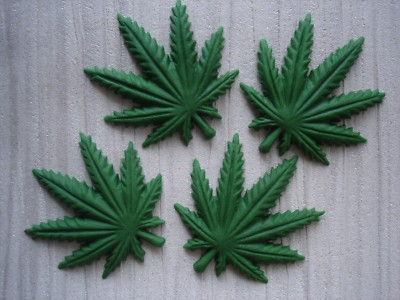Large Comestible Cannabis Hash Feuilles Pour Gateau Cupcake Decorations X 4 Ebay