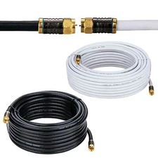 RG6 Quad Shield Coaxial Cable In wall CL2 18AWG for TV Antenna DVR Satellite
