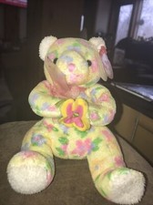 TY Beanie Baby BLOOM the Bear Buddy Plush Stuffed Animal Please Look At Pictures