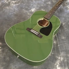Custom G-J45 Acoustic Electric Guitar Green Solid Spruce Top Double B1g Pickups