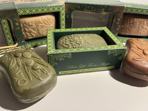 3 Aleppo-Seifen: Olivenöl, Oud Amber Safran, Lavendel & Rosmarin-135gr je Stück - Bild 5 von 6