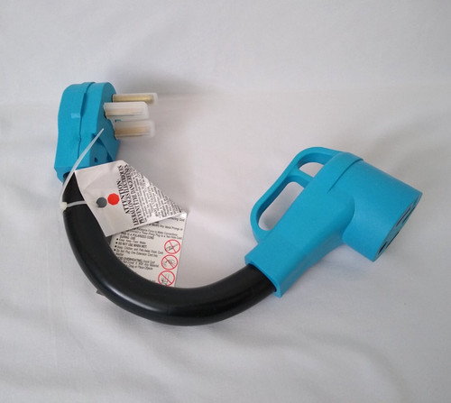 Intertek XUANHUA N6 50P to N14 50R Power Cord Adapter Connector 15 in Blue Black