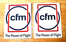 CFM 2 Power of Flight Stickers 4 1/2in x 3 1/2in