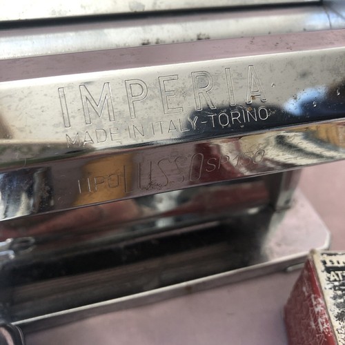 Imperia Italian Pasta maker machine SP150 Chrome Plated Heavy Duty + Attachment - 第 5/7 張圖片