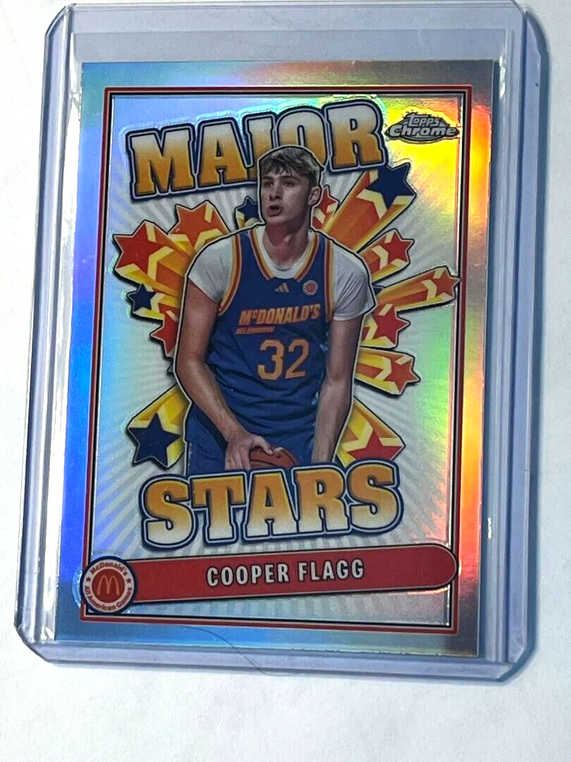 Cooper Flagg 2024 Topps Chrome All American Major Stars Silver