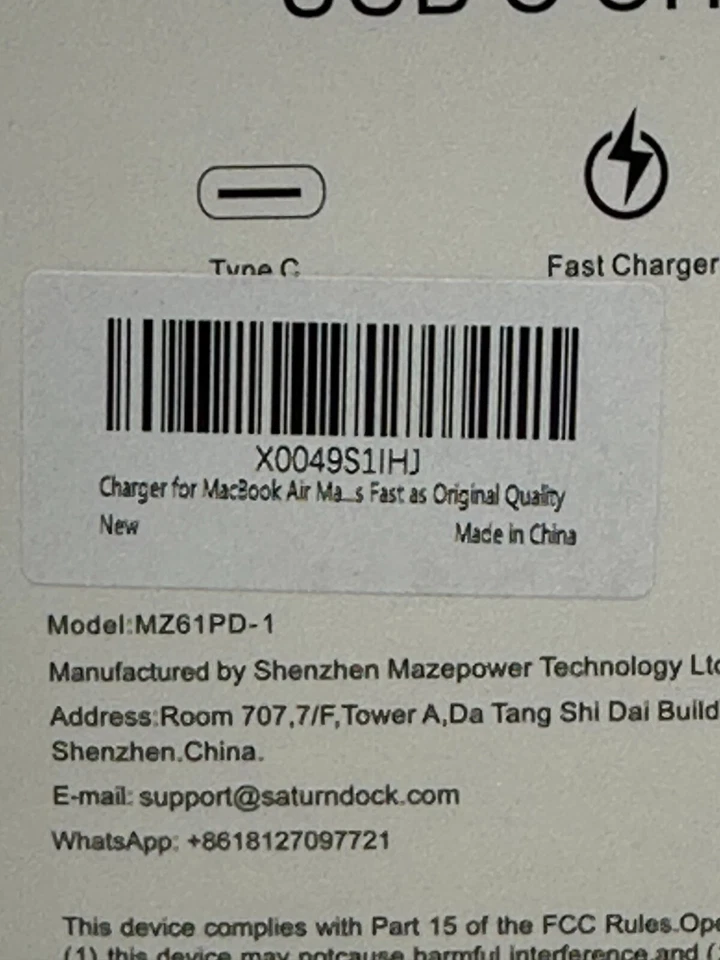 IFEART CHARGER FOR MACBOOK AIR PRO M1-M4 70W USB-C NEW - Image 4 of 4