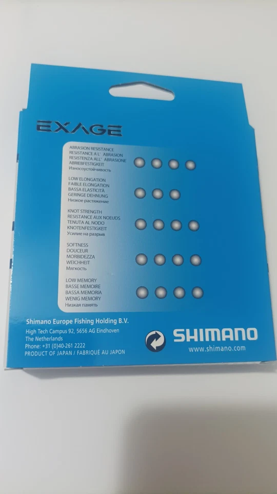 1 BOBINA FILO DA PESCA TRASPARENTE  (018,5)  SHIMANO EXAGE - Immagine 2 di 2