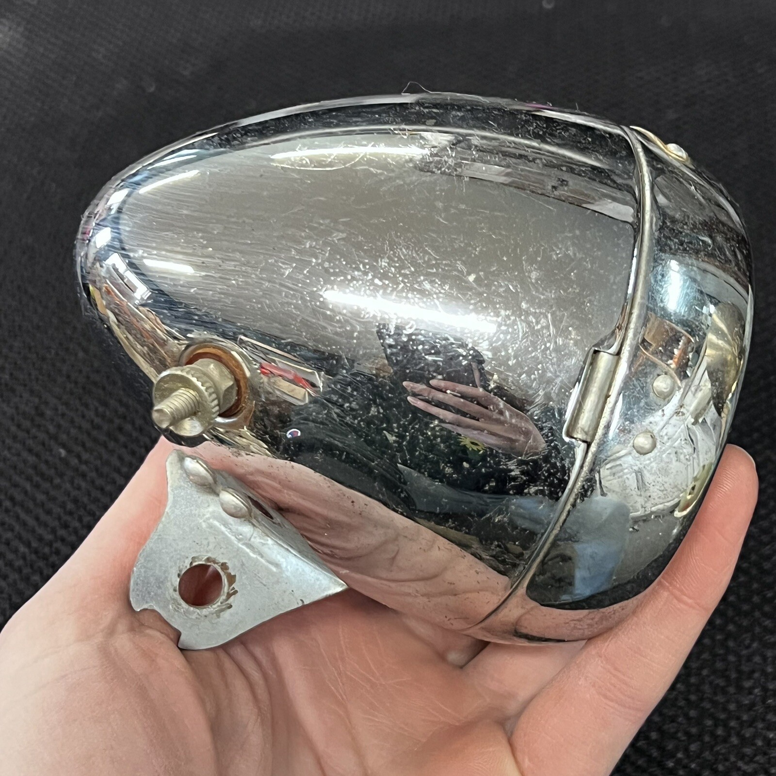 Vintage Rolls Royce Bicycle Chrome Torpedo Light 1970