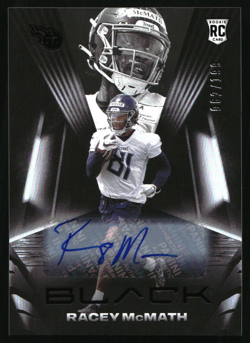Racey McMath 2021 Panini #188 Black /199 AUTO Rookie RC
