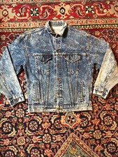Vintage 80's Levi's Denim jacket Acid washed size large Made in USA
