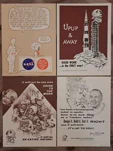 Snoopy Nasa Space Poster Set Entire Nation Up Up Good Grief Design Build Test 