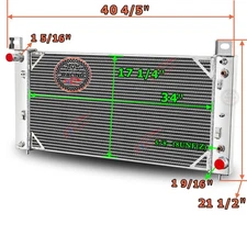 34'' 3 Row Radiator Fit Chevy Silverado 1500 2500 Suburban Tahoe 4.8L 5.3L 6.0L