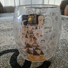 Gorgeous 6 X4 Oriental Style Glass Vase by GVSTAV KLIMT Goebel Artis