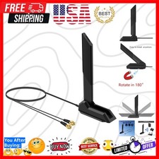 External WiFi 6 6E Tri-Band Antenna 6GHz 5.8GHz 2.4GHz Magnetic Base Antenna ...