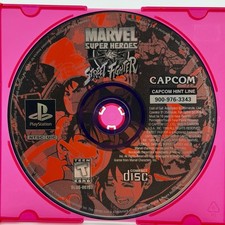 Marvel Super Heroes vs. Street Fighter PS1 (Sony PlayStation 1, 1999) Disc Only