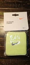Nike Womens yellow Wristbands (one pair) Single Wide New