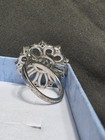 Estate  - Silver Tone - Floral Fashion Statement  Ring - Item 299 — photo 5