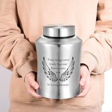 Urns for Ashes Decorative Urns for Adult Human Ashes Large Stainless Steel Cr...
