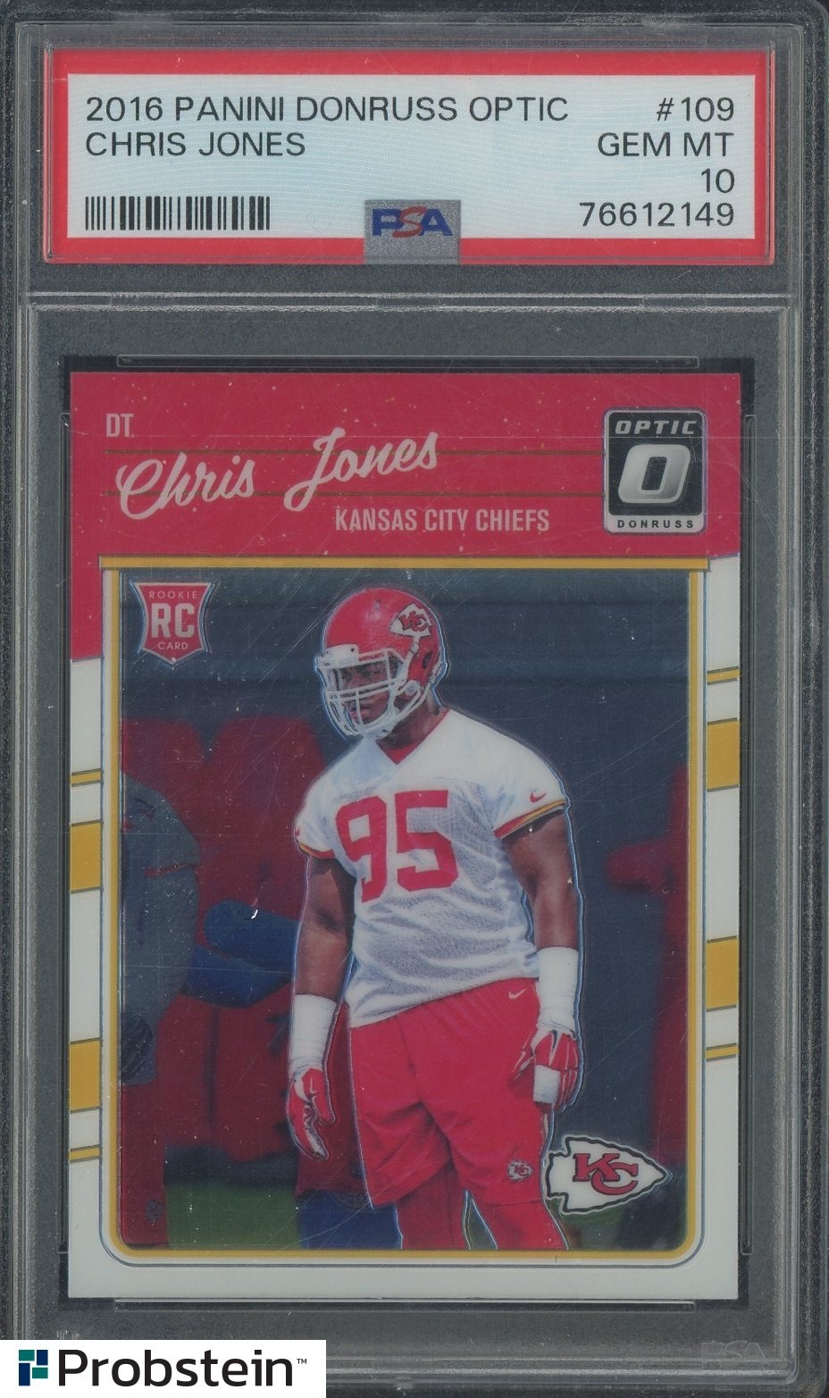Chris Jones Panini Donruss Optic #109 Base
