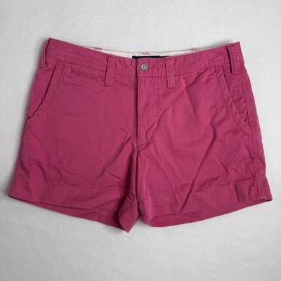 Polo Ralph Lauren Shorts Womens 6 Pink Chino Twill Casual Embroidered Pony Logo