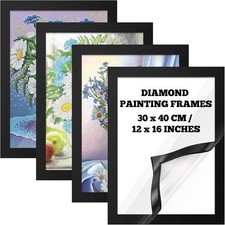 4 Pack Diamond Painting Frames Magnetic Diamond Art Frames Self Adhesive for Pai