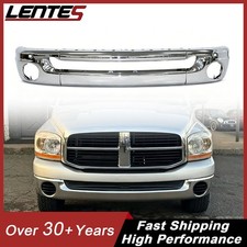 Front Bumper Face Bar Chrome For 2002-2005 Dodge Ram 1500 W Fog Light Holes