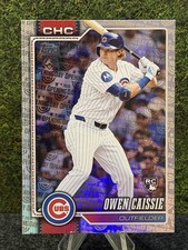 2026 Topps Celebration Opening Day Foil #233 Owen Caissie Cubs Marlins RC Rookie