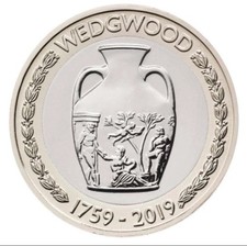 2019 Wedgewood £2 Two Pound Coin Uk Royal Mint Brilliant Uncirculated Bunc
