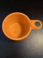 Fisher Price Fun with Food Vtg Measuring Cups Mixing Center Set Orange 1/2