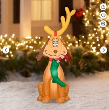 4' LED MAX WITH STOCKING CHRISTMAS INFLATABLE  DR SEUSS GRINCH CHRISTMAS 2022 