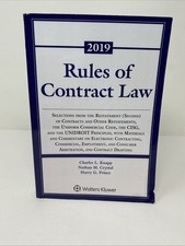 Rules of Contract Law (2019 Edition, Paperbac...