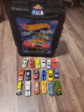 Hot Wheels Matchbox Cars Case with 19 Hotwheel cars
