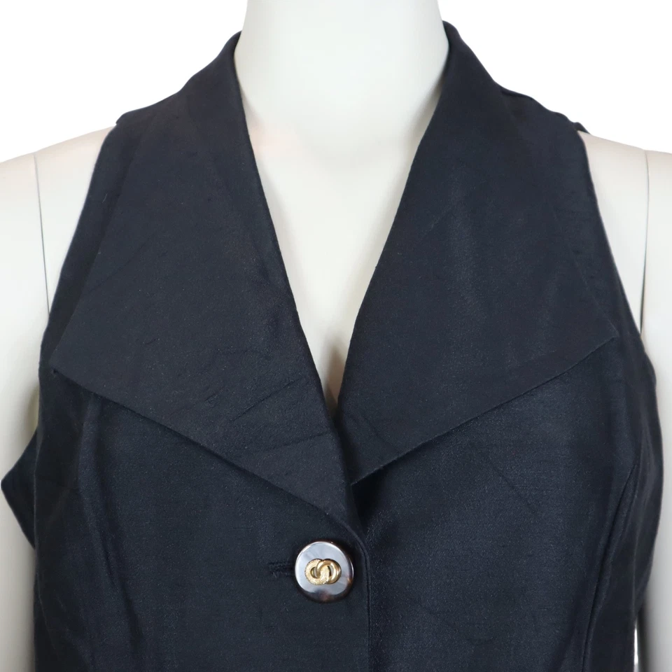 Chaleco Jessica Howard Vintage Ajustable Ajustado Cintura Hebillas Botones Para Mujer 10 Foto 3 de 4