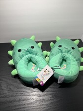 Original Squishmallows Green Slippers Size 6/7 Jazwares 2024