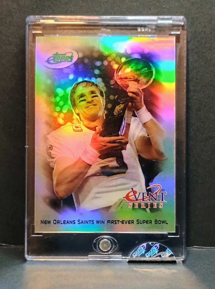 2010 ETOPPS EVENT #7 DREW BREES SUPER BOWL WIN IN ETOPPS SEALED HOLDER /1499 - Image 3 of 4