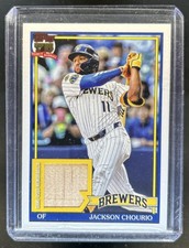 2026 Topps Jackson Chourio 1991 Relic Bat #91R-JCH Brewers