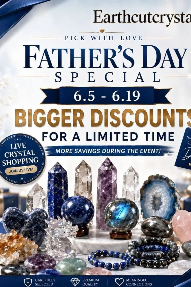 Factory Direct Live Now🏭Free Shipping✈️Natural Crystal·Rough·Cut