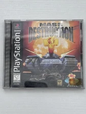 Mass Destruction (Sony PlayStation 1, 1997)  W/ Manual CIB PS1 Tested