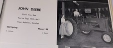 Vintage 1955 John Deere Print Ad New Castle Indiana