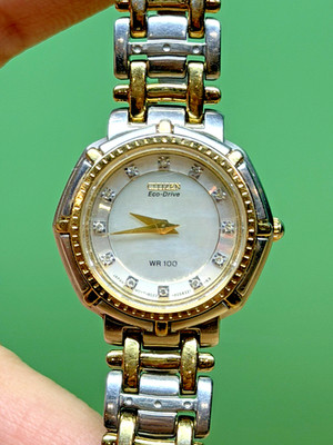 Ladies Citizen Eco Drive B023-S030595 Two Tone Watch - Running!