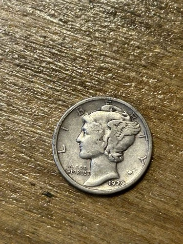 1929 Mercury Dime VF