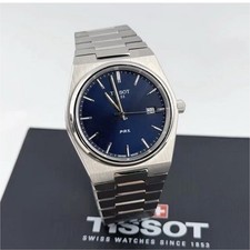 Tissot PRX Men's 35mm Blue Dial Quartz Date Stainless Steel Bracelet Watch
