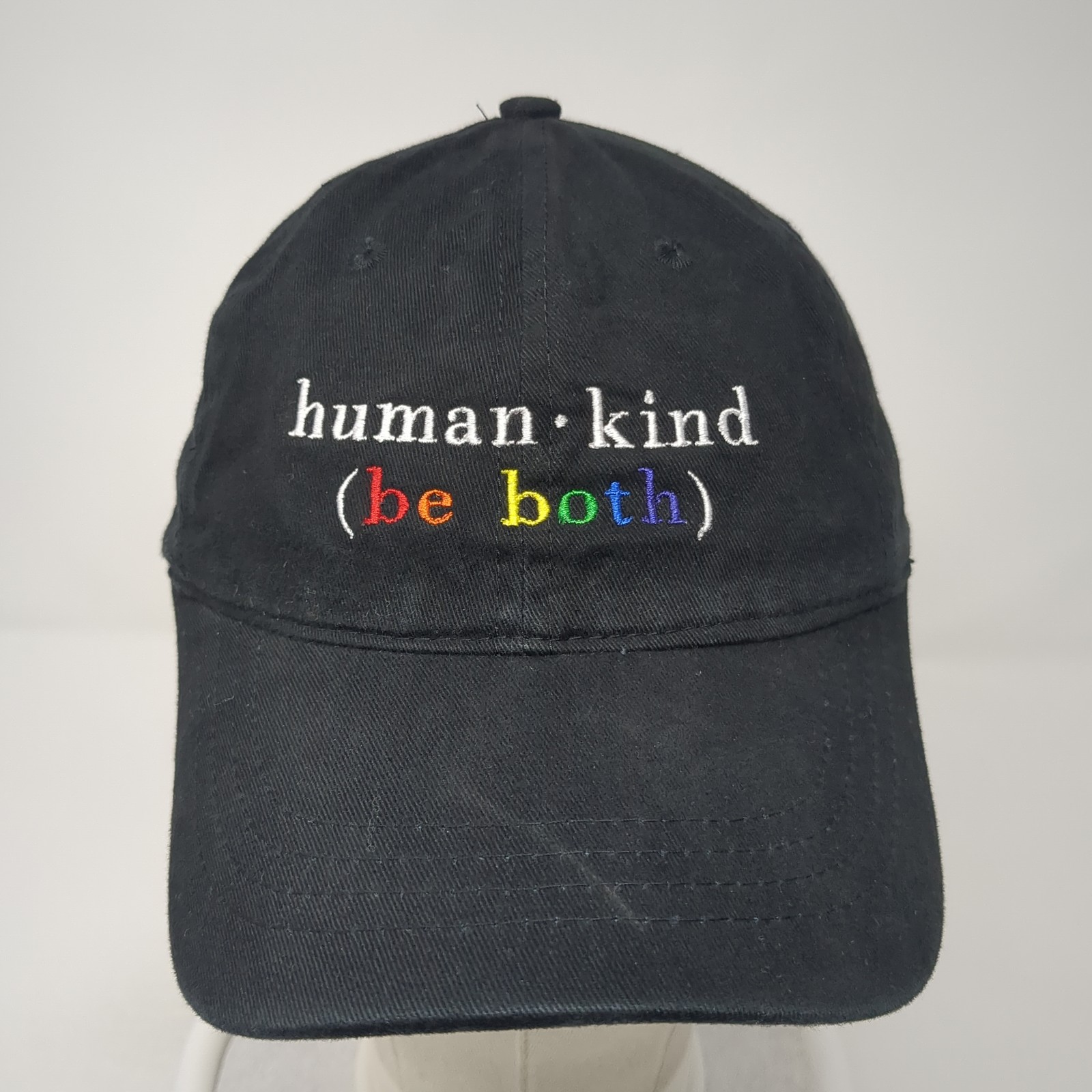 Human Kind Be Both Slideback Baseball Cap Black O… - image 2